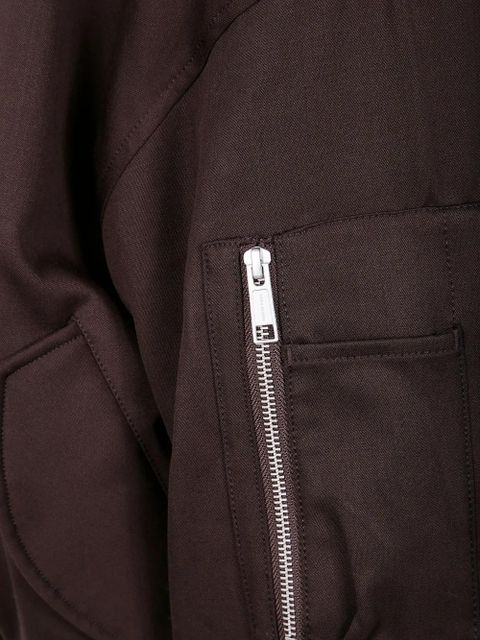 ENTIRE STUDIOS zip-fastening bomber jacket - Brown