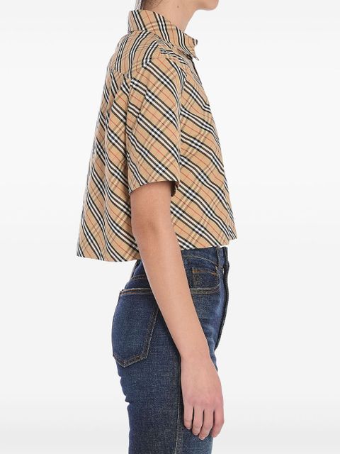 Burberry cropped shirt - Neutrals