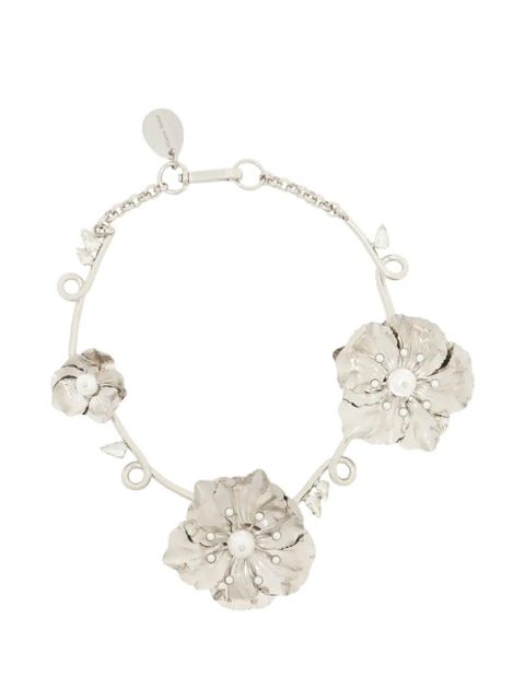 Simone Rocha poppy-design necklace - Silver - zdjęcie produktu nr 1