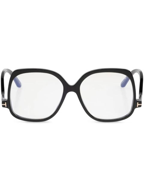 TOM FORD Eyewear oversize rectangle shape sunglasses - Black - zdjęcie produktu nr 1