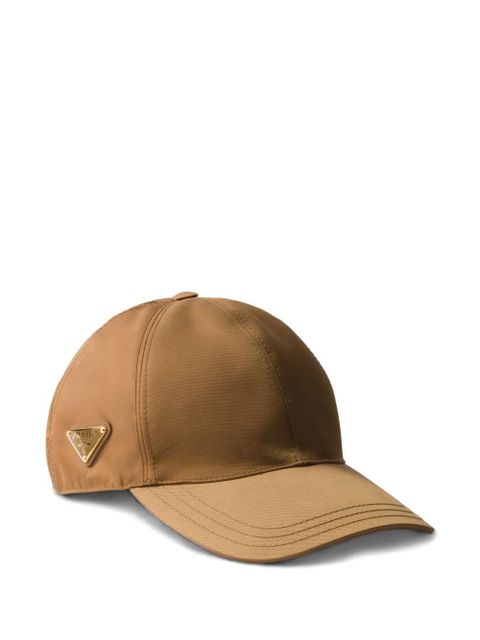 Prada logo-triangle baseball cap - Brown - zdjęcie produktu nr 1