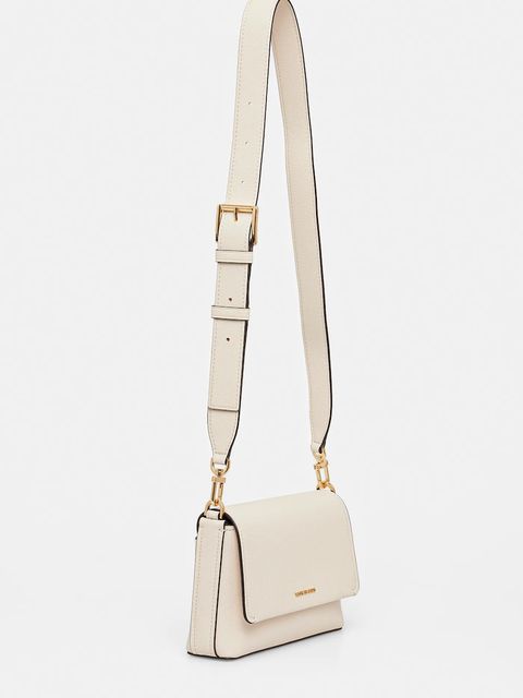 MICHAEL Michael Kors torebka skórzana NESSA kolor beżowy 30T5G8ZM1L - zdjęcie produktu nr 2