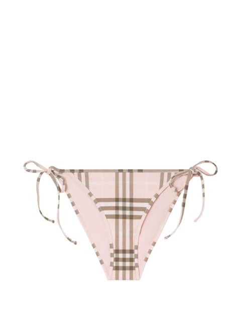Burberry Check bikini briefs - Pink - zdjęcie produktu nr 1