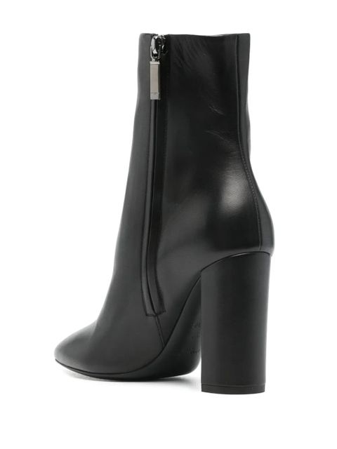 Saint Laurent Lou 95mm leather boots - Black
