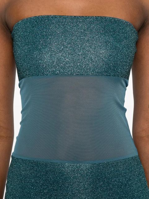 Oséree glitter panel dress - Blue
