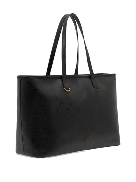 Marine Serre Moon canvas tote bag - Black
