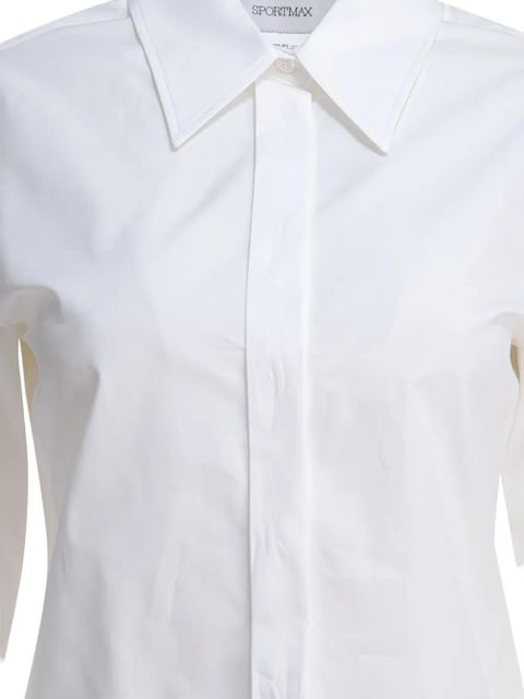 Max Mara long-sleeves buttoned-cuff shirt - White - zdjęcie produktu nr 2