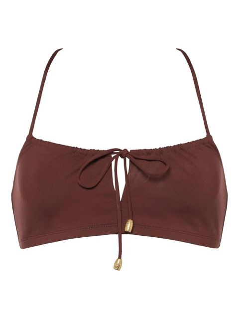 ERES Abysses cropped bikini top - Brown - zdjęcie produktu nr 1