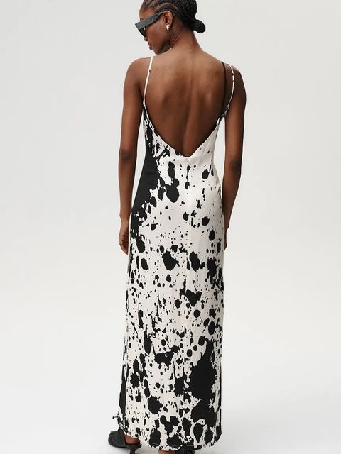 Undress Code sukienka kolor czarny maxi prosta 1071