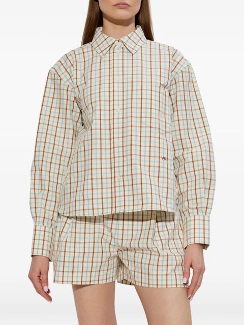 Victoria Beckham check pocket shirt - Neutrals