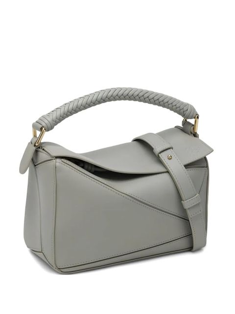 LOEWE small Puzzle braided-handle shoulder bag - Grey - zdjęcie produktu nr 1