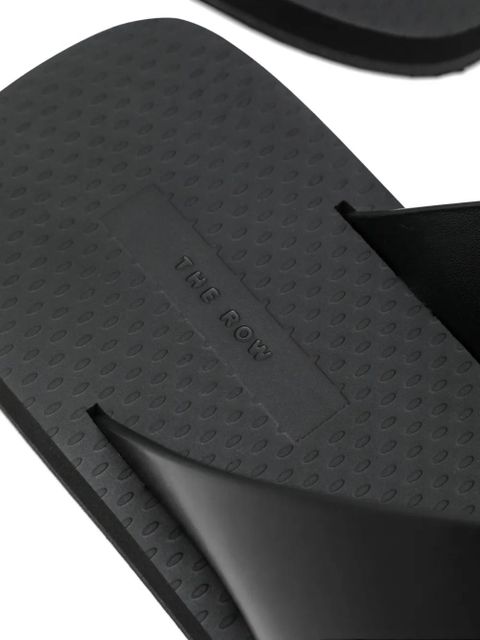 The Row Dune Classic Ginza slides - Black