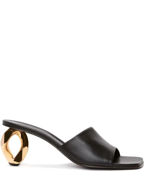 JW Anderson chain heel leather sandals - Black - zdjęcie produktu nr 1