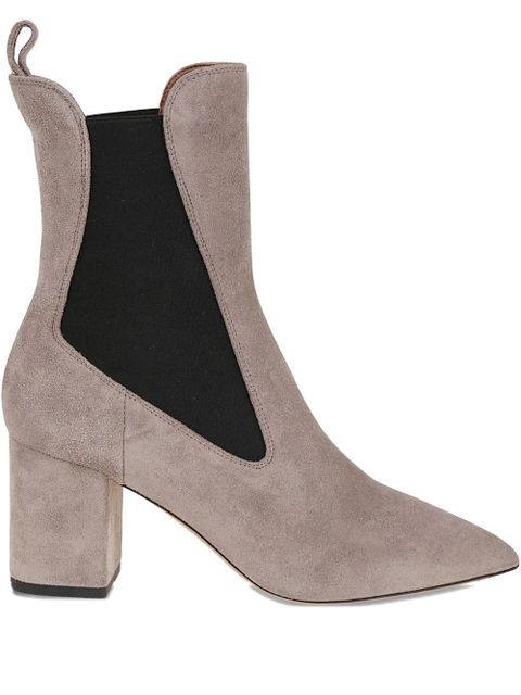 Paris Texas 70mm pointed-toe block-heel chelsea boots - Neutrals