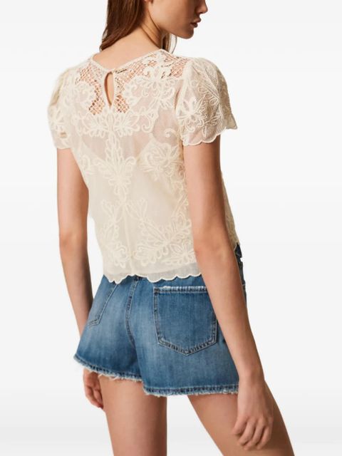 TWINSET embroidered blouse - Neutrals