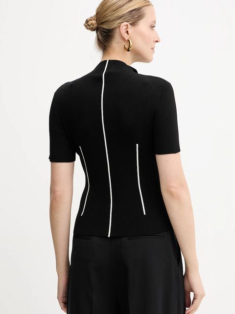 Patrizia Pepe kardigan damski kolor czarny 8K0306 K265