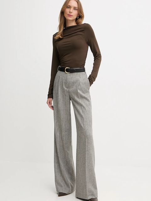 United Colors of Benetton longsleeve kolor brązowy 37UKD10BA - zdjęcie produktu nr 2