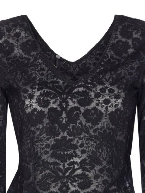 PINKO lace effect michetti top - Black