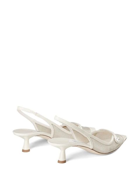 Jimmy Choo Amita 45mm slingback pumps - Silver - zdjęcie produktu nr 2