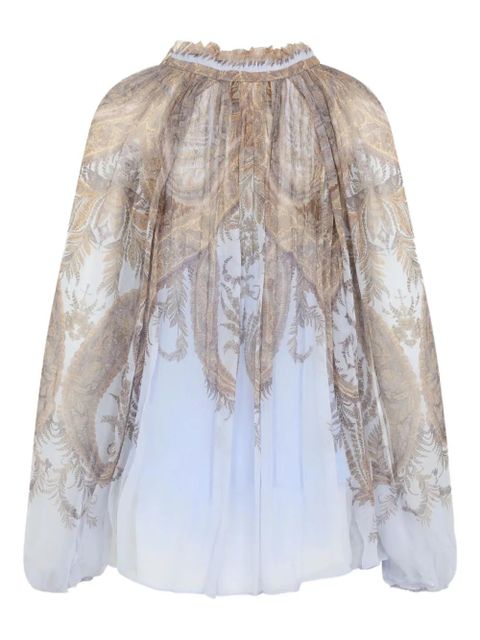 ZIMMERMANN paisley-print ruffled blouse - Black - zdjęcie produktu nr 2