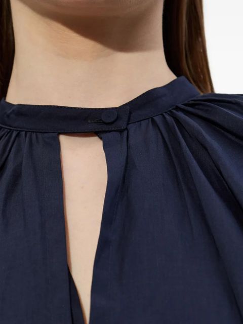 Jil Sander crew-neck midi dress - Blue