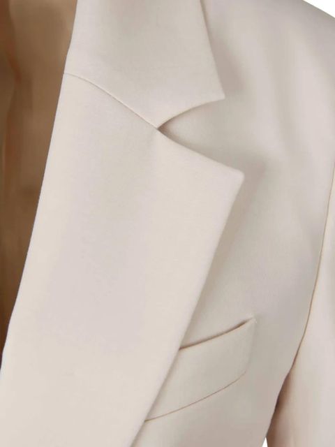 Victoria Beckham side-pocket buttoned blazer - Neutrals