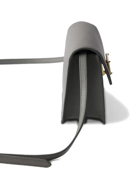 Prada Embleme flap mini bag - Grey