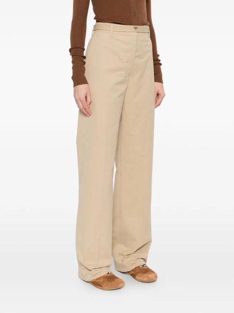 Prada straight-leg trousers - Neutrals