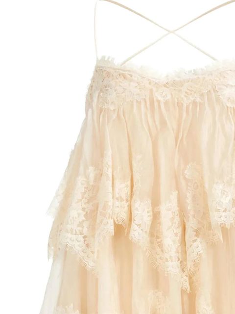 Aje Ophelia tiered lace mini dress - Neutrals - zdjęcie produktu nr 2