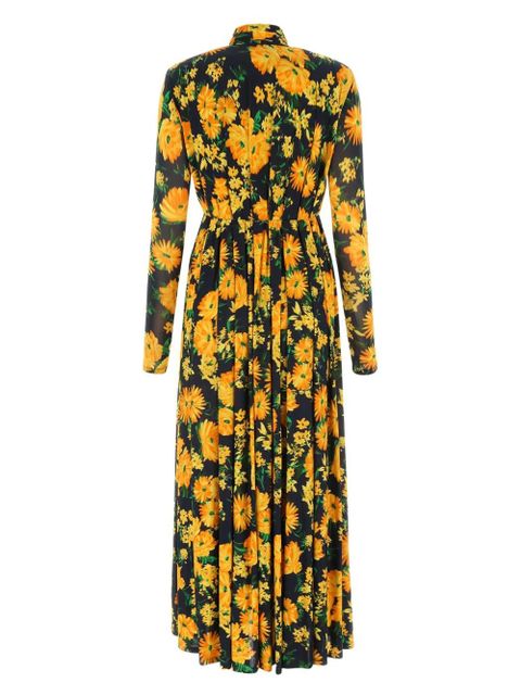 Balenciaga floral-print maxi dress - Yellow - zdjęcie produktu nr 2