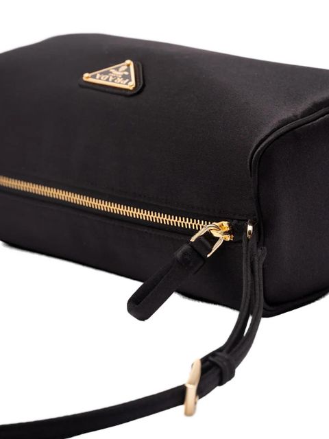 Prada triangle-logo shoulder bag - Black