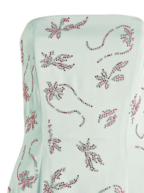 16Arlington Frasia embellished strapless mini dress - Blue