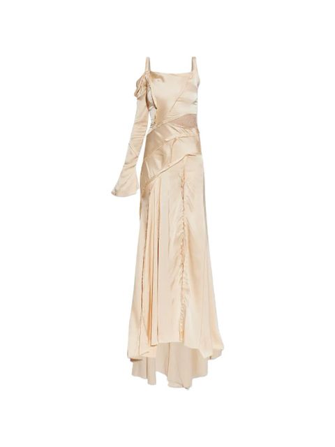 Blumarine satin dress - Neutrals - zdjęcie produktu nr 1