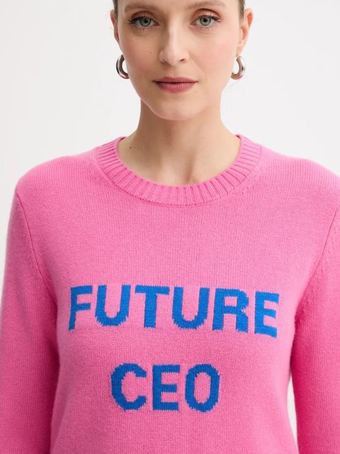 MAX&Co. sweter wełniany damski kolor różowy lekki 2528366032200