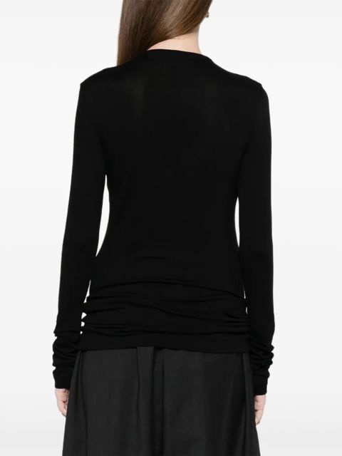 TOTEME long-sleeve T-shirt - Black