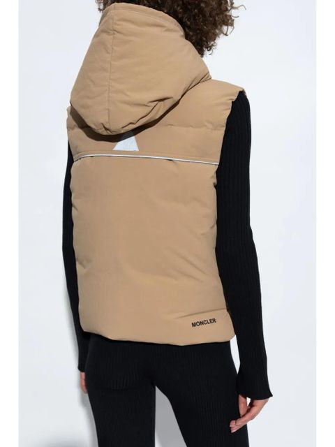 Moncler Grenoble Arolla hooded down gilet - Neutrals