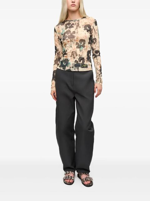 GANNI floral-print top - Neutrals - zdjęcie produktu nr 2