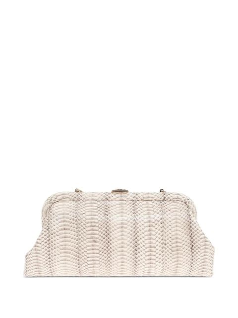 Jimmy Choo Skylar chain-strap clutch bag - White - zdjęcie produktu nr 2