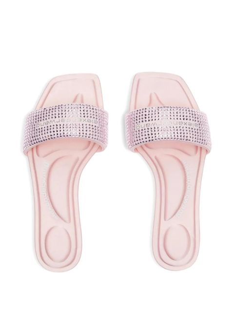 Alexander Wang VY crystal-embellished slides - Pink - zdjęcie produktu nr 2