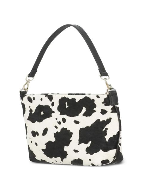 MC2 Saint Barth Aline print leather shoulder bag - White