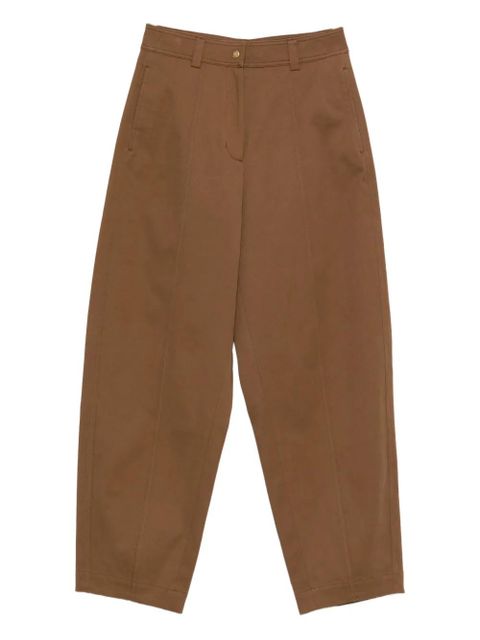 Moncler gabardine trousers - Brown