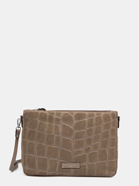 Gianni Chiarini torebka zamszowa NORA POUCH kolor zielony BS 10225 CM-PL - zdjęcie produktu nr 1