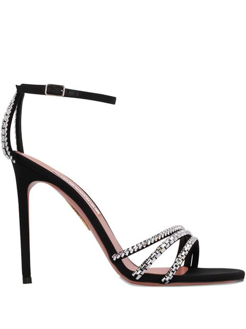 Aquazzura Milagros embellished stiletto heeled sandals - Black - zdjęcie produktu nr 1