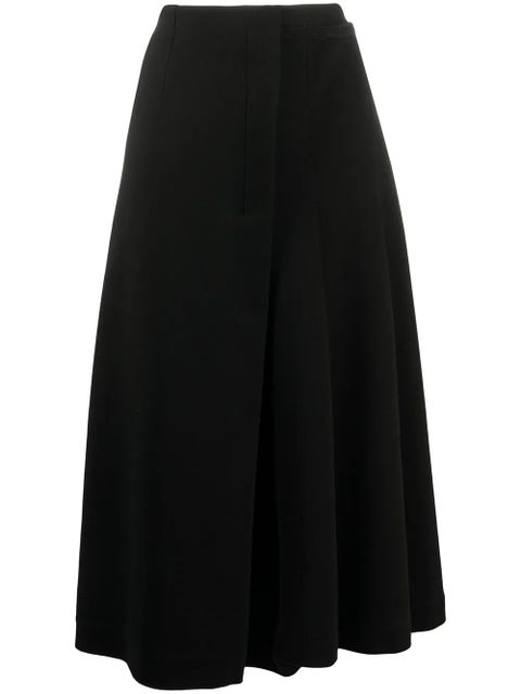 Marni asymmetric pleated midi-skirt - Black - zdjęcie produktu nr 1