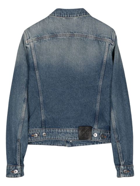 Off-White distressed denim jacket - Blue