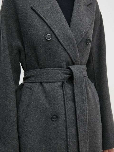 OUI płaszcz z domieszką wełny