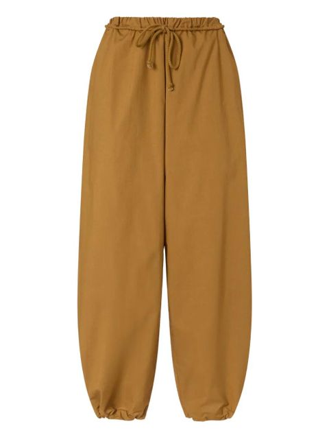 PINKO drawstring-waist cuffed trousers - Brown - zdjęcie produktu nr 1