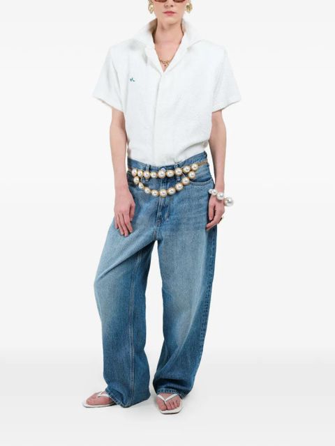 Rowen Rose sponge bowling shirt - White - zdjęcie produktu nr 2