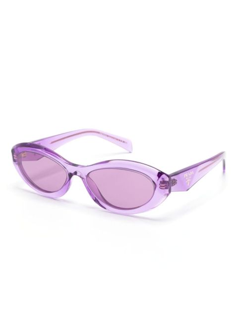 Prada Eyewear oval-frame sunglasses - Purple - zdjęcie produktu nr 2
