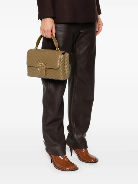 PINKO Classic Lady Love tote bag - Green - zdjęcie produktu nr 2